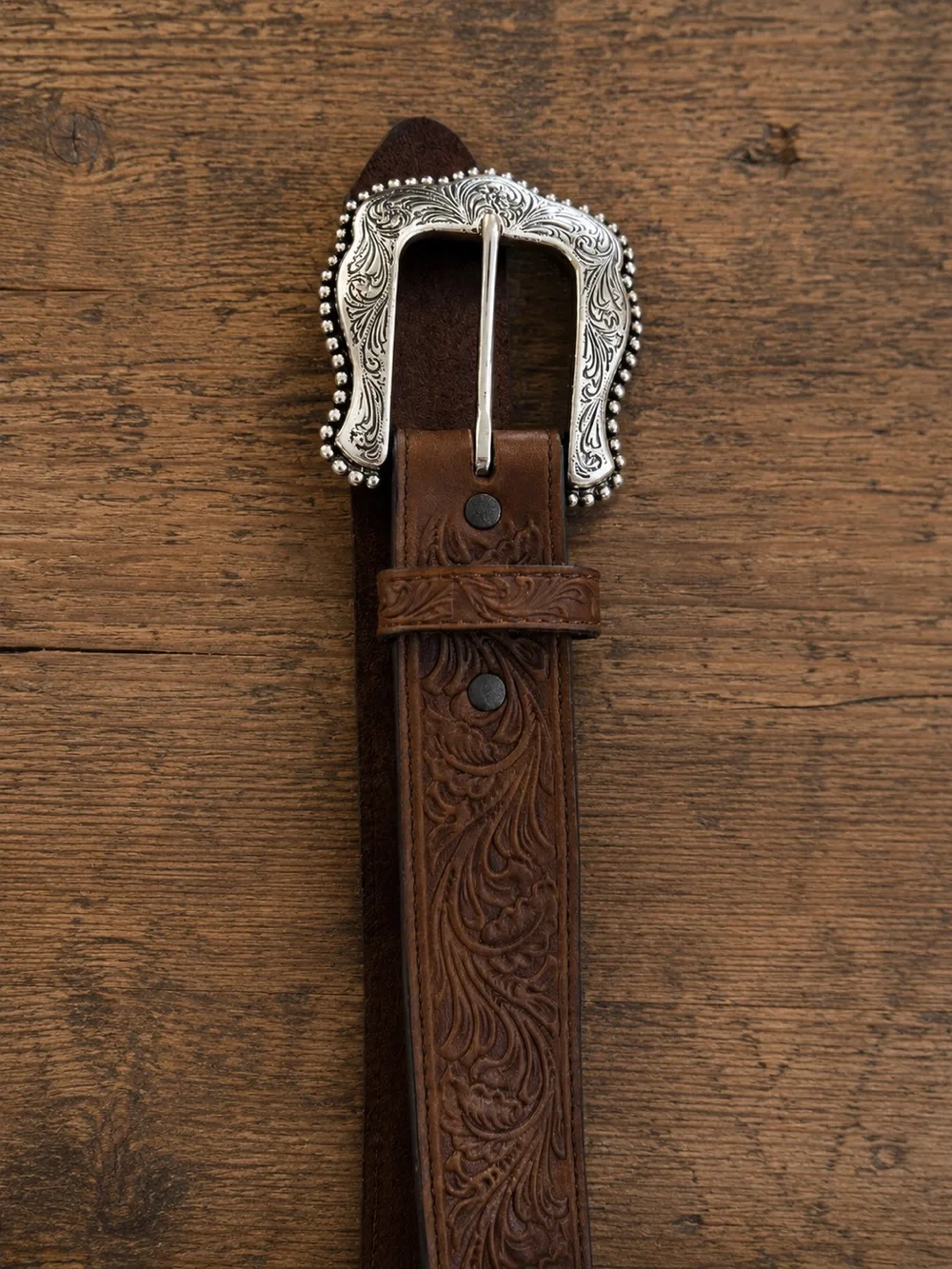 Tony Lama Layla Tooled Leather Western Belt